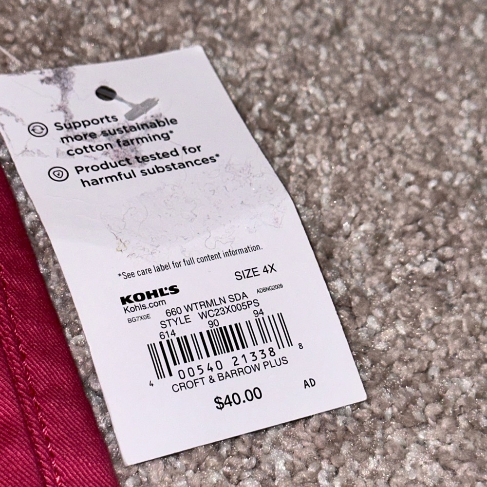 NWT Croft & Barrow Skirt. Size 4X - Picture 9 of 9